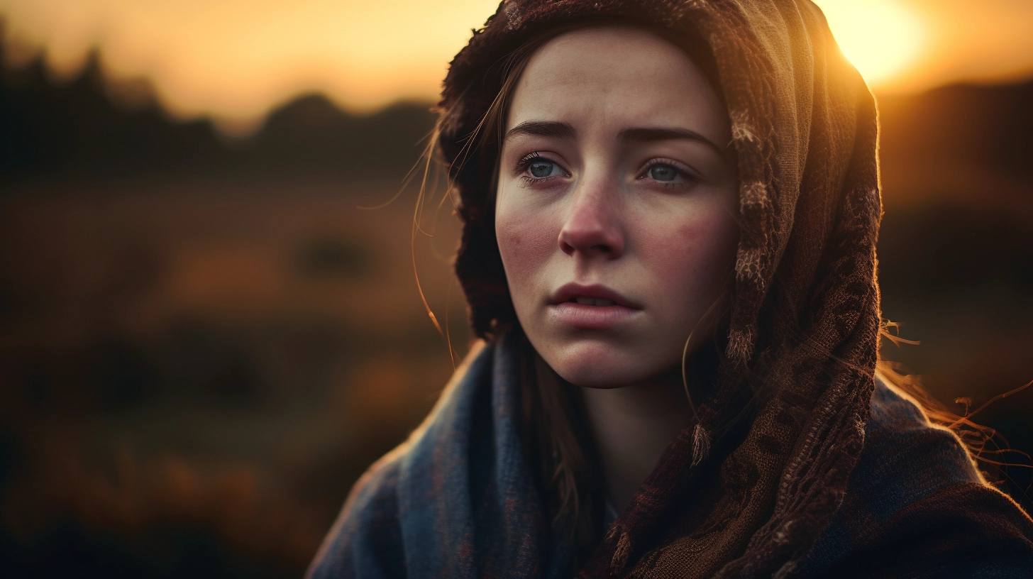 A young Scottish woman in the 1750s grieves for her family members killed at Culloden